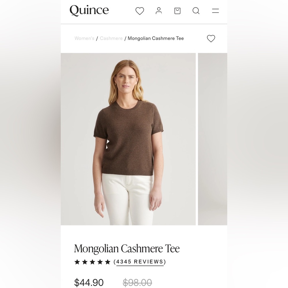 Cashmere sweater tshirt